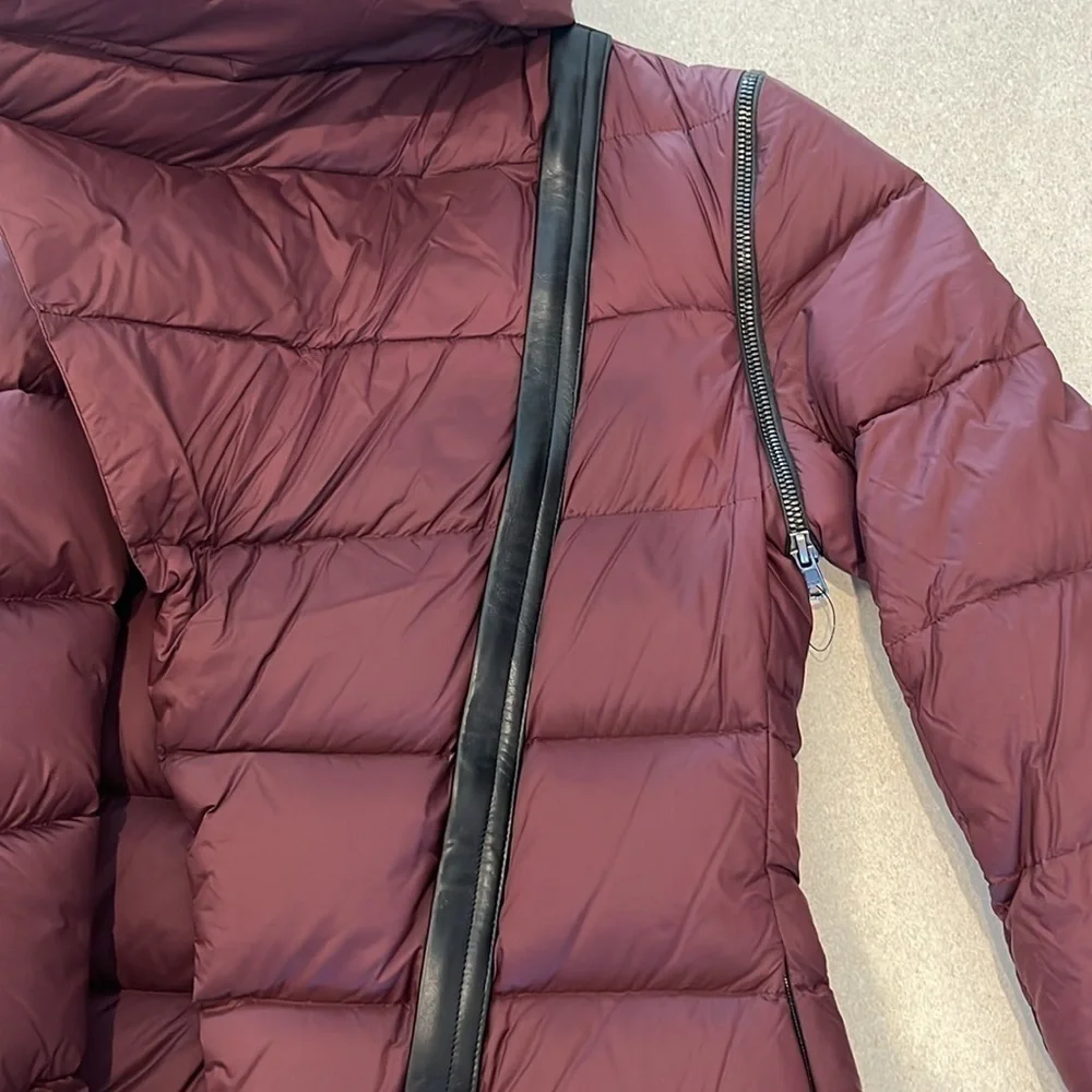 Mackage Convertible Down Coat With Leather Trim! - Picture 5 of 11